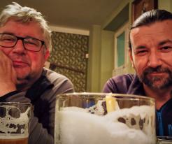 Já s M. Vavříkem / Me with M. Vavřík, Olomouc, Nov 16th 2021, © T. Grim